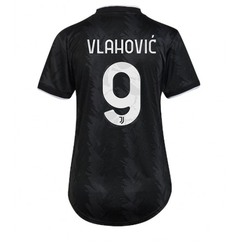 Fotbalové Dres Juventus Dusan Vlahovic #9 Dámské Venkovní 2022-23 Krátký Rukáv